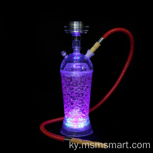 Portable Plastic Cup Hookah шлангынын учтары Пластик кальяндар